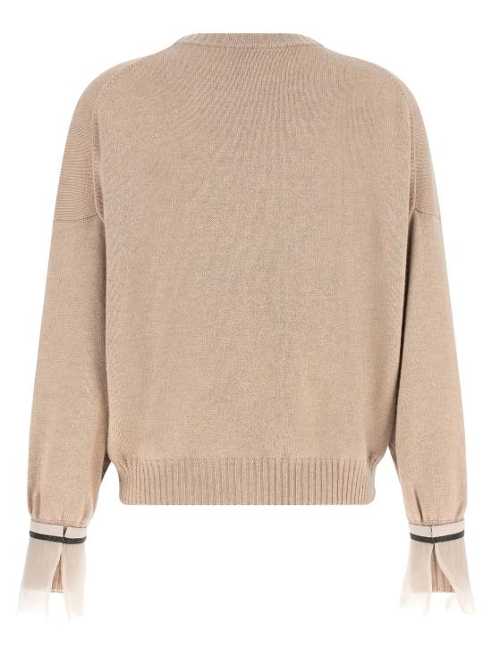 26FW 브루넬로 쿠치넬리 스웨터 M12747000C9991 Beige - BRUNELLO CUCINELLI