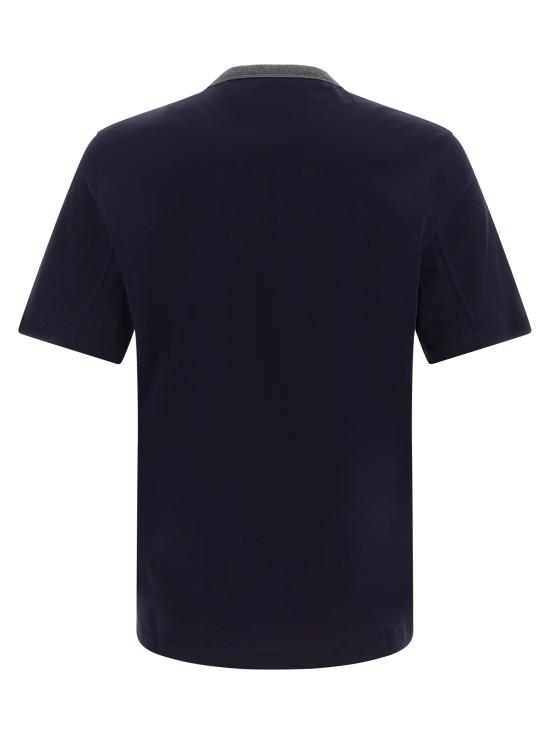 26FW 브루넬로 쿠치넬리 반팔 티셔츠 M0B131002GC6134 Blue - BRUNELLO CUCINELLI