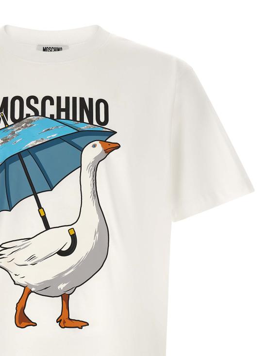 26FW 모스키노 반팔 티셔츠 J071652411001 White - MOSCHINO