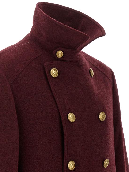 26FW 브루넬로 쿠치넬리 트렌치 코트 MT4019142IC9763 Bordeaux - BRUNELLO CUCINELLI