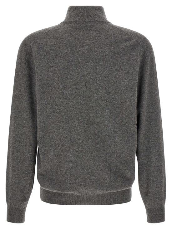 26FW 브루넬로 쿠치넬리 캐시미어 집업 니트 M2200124CFG26 Gray - BRUNELLO CUCINELLI