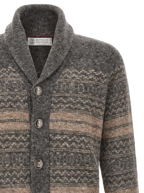 26FW 브루넬로 쿠치넬리 가디건 MTF710006CTR58 Gray - BRUNELLO CUCINELLI
