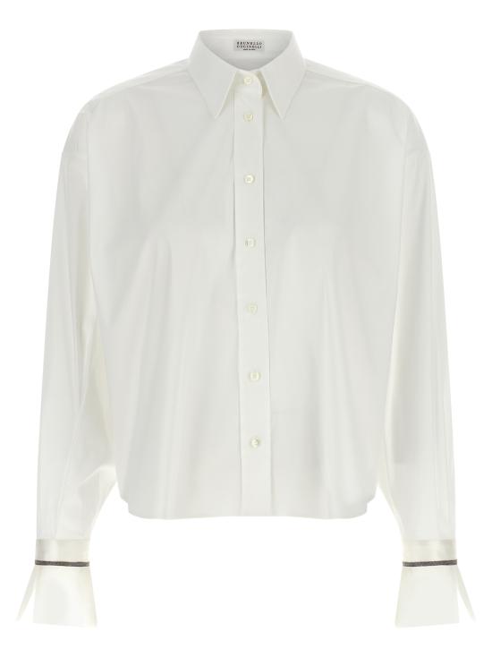 26FW 브루넬로 쿠치넬리 블라우스 M0091M2M06C159 White