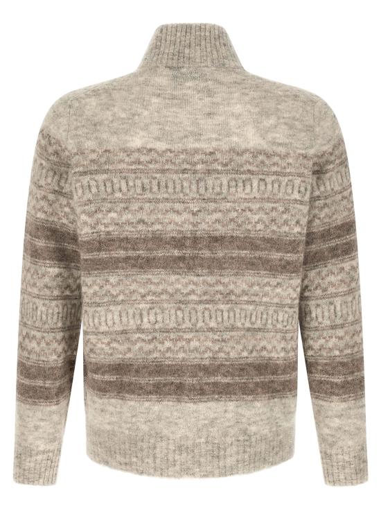 26FW 브루넬로 쿠치넬리 집업 니트 MTF710016CBW82 Beige - BRUNELLO CUCINELLI