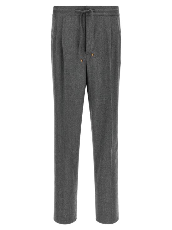 26FW 브루넬로 쿠치넬리 스트레이트 팬츠 ME226E1710C003 Gray