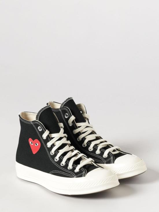26SS 꼼데가르송 플레이 X 컨버스 스니커즈 AZK129 1 Black - COMME DES GARCONS PLAY CONVERSE