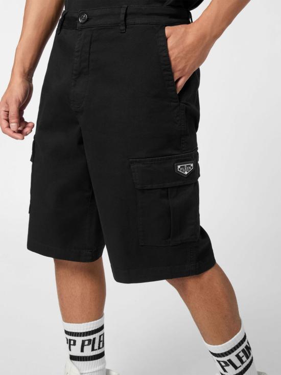 26SS 필립 플레인 숏팬츠 UAECMRT1635PTE006N 02 Black - PHILIPP PLEIN