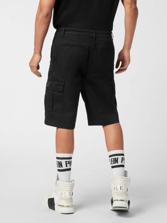 26SS 필립 플레인 숏팬츠 UAECMRT1635PTE006N 02 Black - PHILIPP PLEIN
