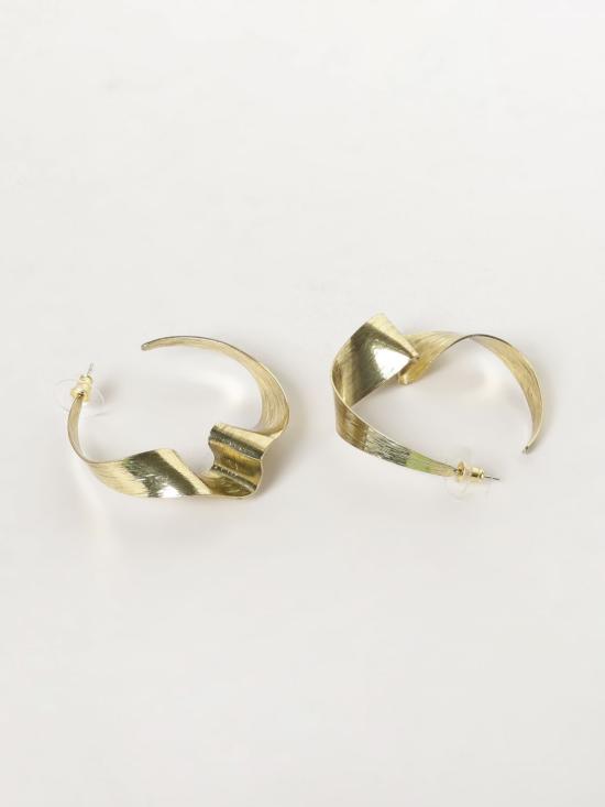 26SS 알루주얼스 이어링 ORECCHINI CERCHI STORTI OTTONE Gold - Allujewels