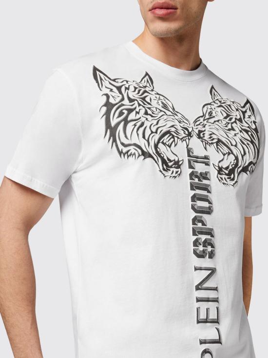 26SS 플레인스포츠 반팔 티셔츠 PACCMTK6318SJY001N 0102 White - PLEIN SPORT