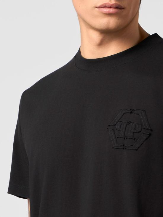 26SS 필립 플레인 반팔 티셔츠 SAFCMTK8604PJY002N 02 Black - PHILIPP PLEIN