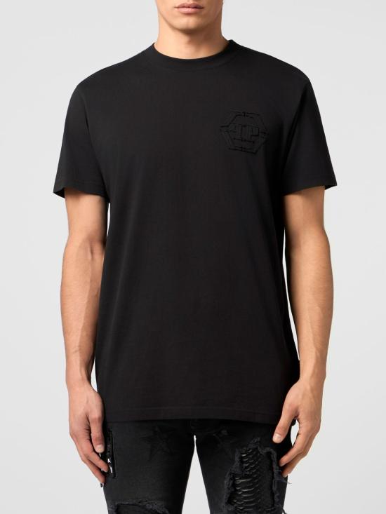 26SS 필립 플레인 반팔 티셔츠 SAFCMTK8604PJY002N 02 Black