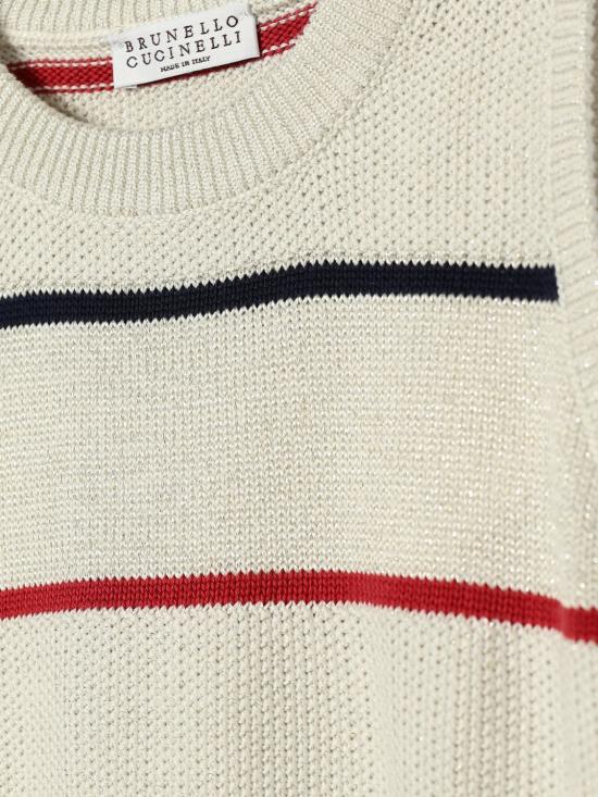 26SS [키즈] 브루넬로 쿠치넬리 베스트 BSNM74010 CWG68 White - BRUNELLO CUCINELLI