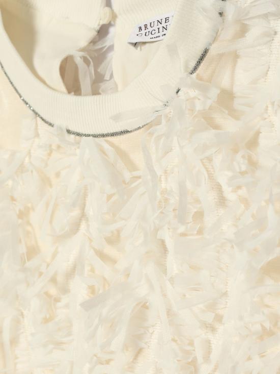 26SS [키즈] 브루넬로 쿠치넬리 티셔츠 BQ978S027 C600 White - BRUNELLO CUCINELLI