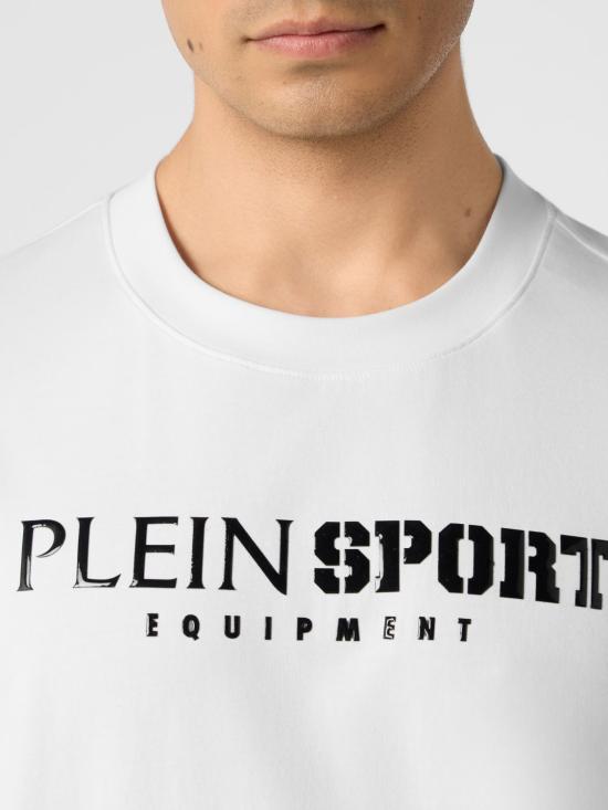 26FW 플레인스포츠 반팔 티셔츠 SAFCMTK8984STE003N 01 White - PLEIN SPORT