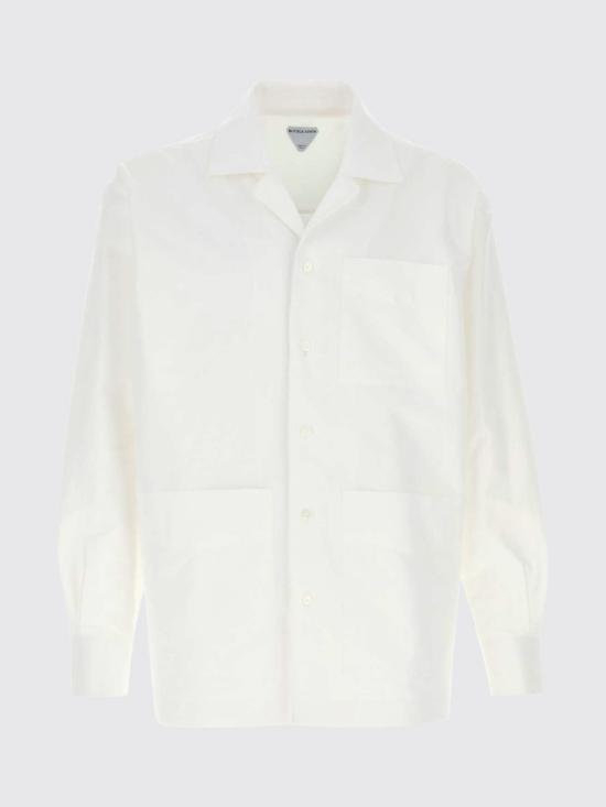 26SS 보테가베네타 긴팔 셔츠 862130V6D10 9071 White - BOTTEGA VENETA