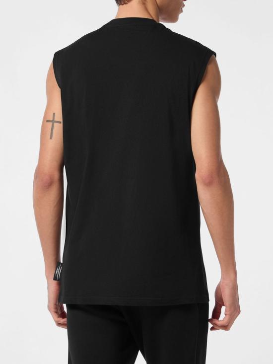26SS 플레인스포츠 반팔 티셔츠 AADCMTK7947STE001N 02 Black - PLEIN SPORT