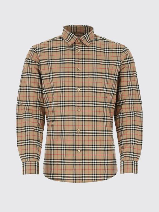 26SS 버버리 빈티지 체크 코튼 셔츠 8020966 Brown - BURBERRY
