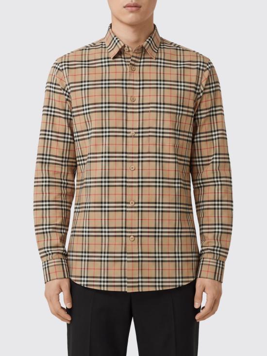 26SS 버버리 빈티지 체크 코튼 셔츠 8020966 Brown