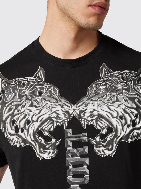 26SS 플레인스포츠 반팔 티셔츠 PACCMTK6318SJY001N 0202 Black - PLEIN SPORT
