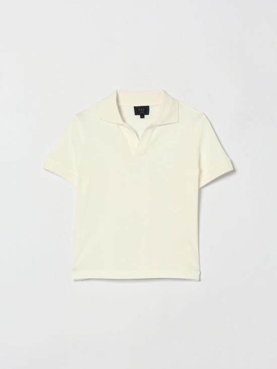 26SS [키즈] 페이 폴로 셔츠 FY8P91Z3707 101 Ivory