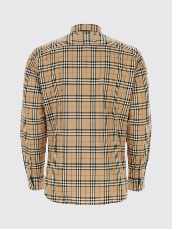 26SS 버버리 체크 코튼 셔츠 8070582 Beige - BURBERRY