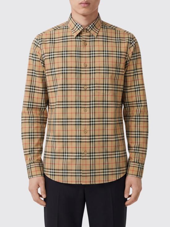 26SS 버버리 체크 코튼 셔츠 8070582 Beige