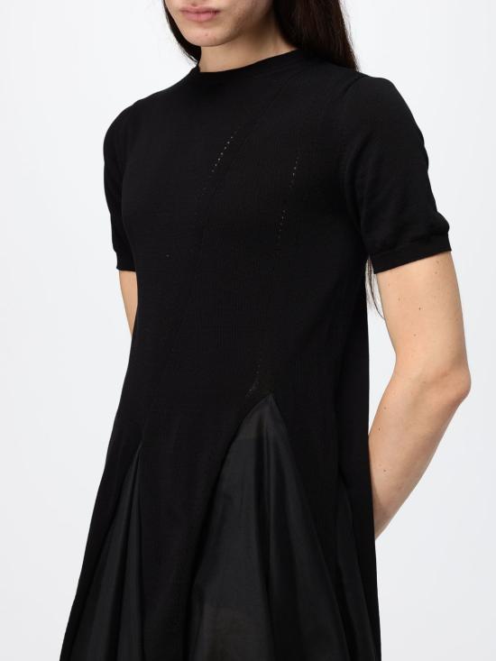 26SS 세미쿠튀르 미디 스커트 S6SA09 Y690 Black - SEMI-COUTURE