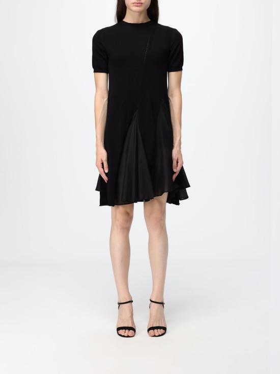 26SS 세미쿠튀르 미디 스커트 S6SA09 Y690 Black