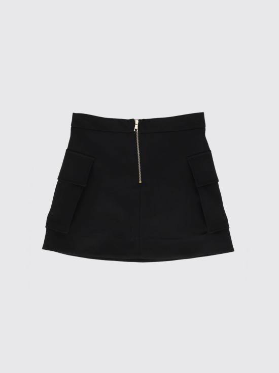 26FW [키즈] 발망 스커트 BZ7A21I0196 930OR Black - BALMAIN