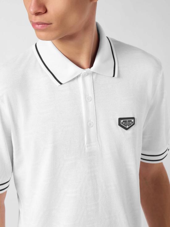 26SS 필립 플레인 폴로 티셔츠 UAECMTK8792PTE021N 01 White - PHILIPP PLEIN