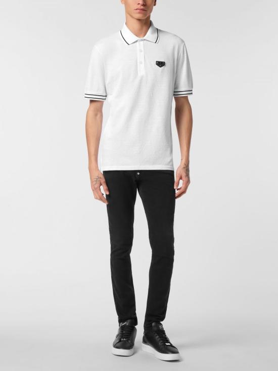 26SS 필립 플레인 폴로 티셔츠 UAECMTK8792PTE021N 01 White - PHILIPP PLEIN