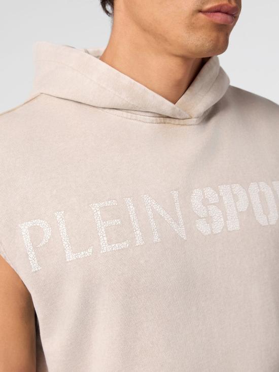 26FW 플레인스포츠 후드 티셔츠 PAFCMJC0122STE003N 06 Beige - PLEIN SPORT