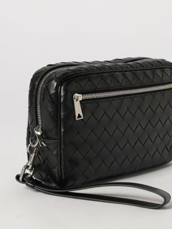 26SS 보테가베네타 인트레치아토 파우치 777390V2HL1 8803 Black - BOTTEGA VENETA