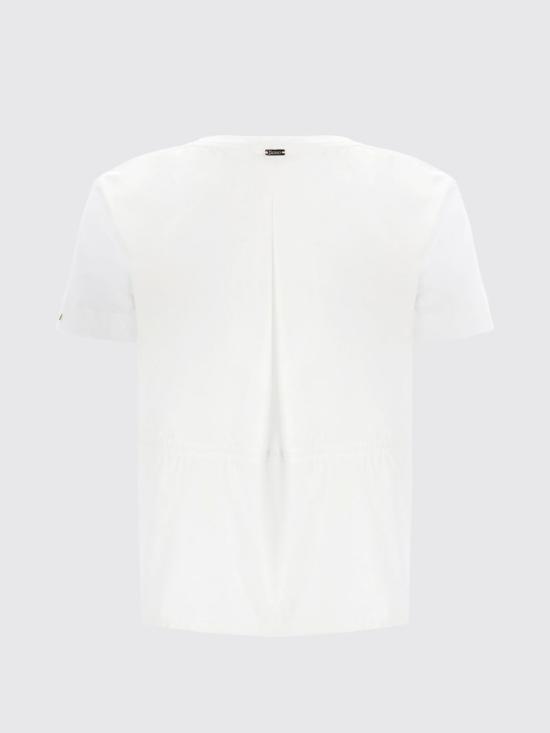 26SS 에르노 시크 코튼 저지 & 뉴 테크노 태피터 티셔츠 JG000224D52006 1000 White - HERNO