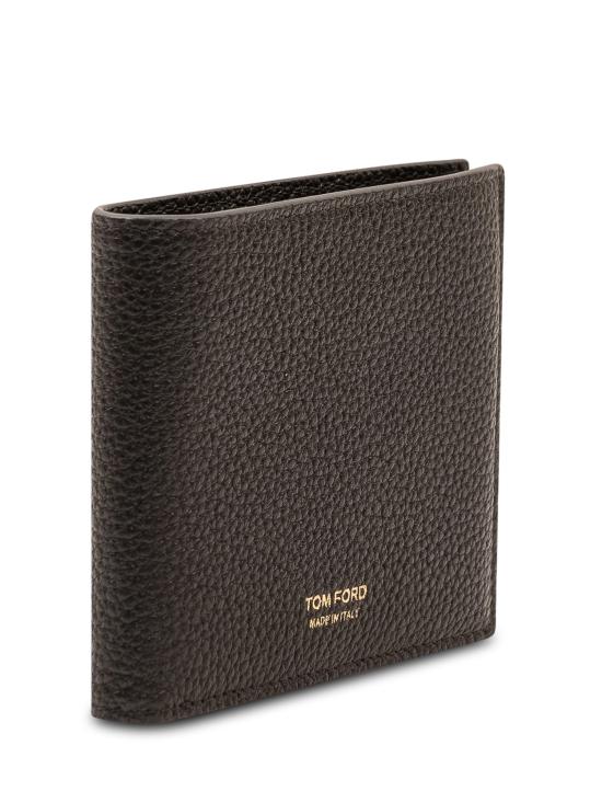 26FW 톰포드 그레인 레더 클래식 반지갑 Y0228LCL158G NAA BLACK - TOMFORD