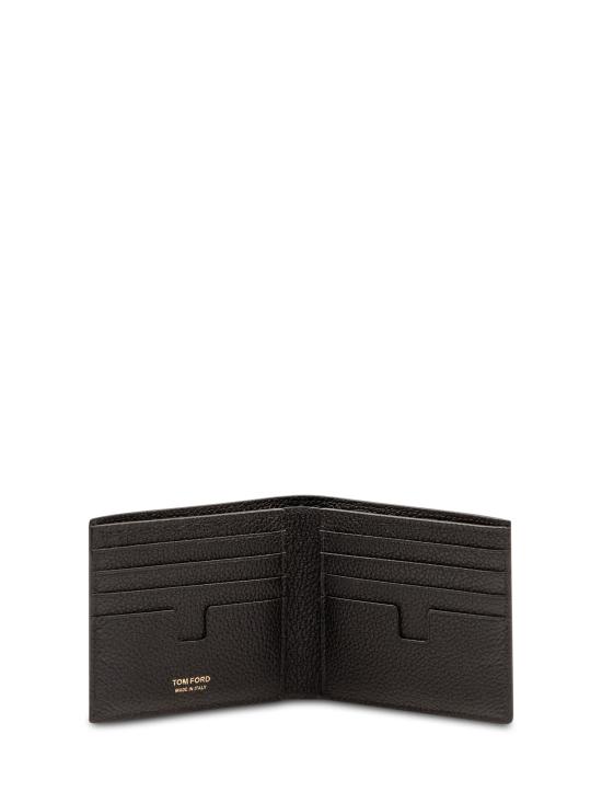 26FW 톰포드 그레인 레더 클래식 반지갑 Y0228LCL158G NAA BLACK - TOMFORD