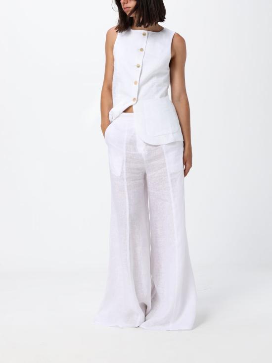 26SS 세미쿠튀르 스트레이트 팬츠 S6SN35 A030 White - SEMI-COUTURE