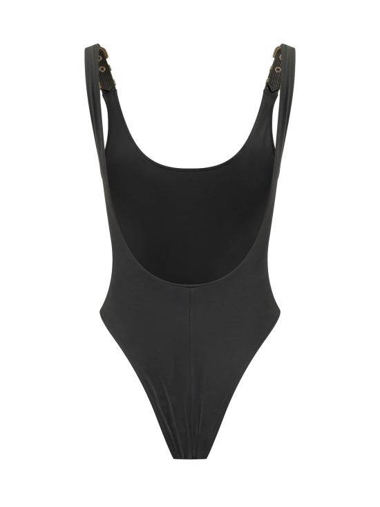 26FW 베르사체 바디수트 티셔츠 10259851A18657 1B000 BLACK - VERSACE