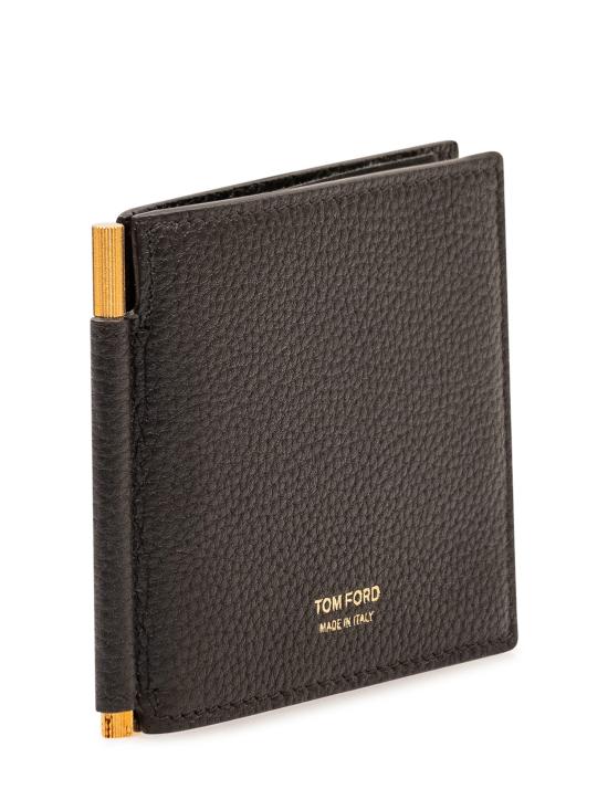 26FW 톰포드 그레인 레더 머니 클립 Y0231LCL158G NAA BLACK - TOMFORD