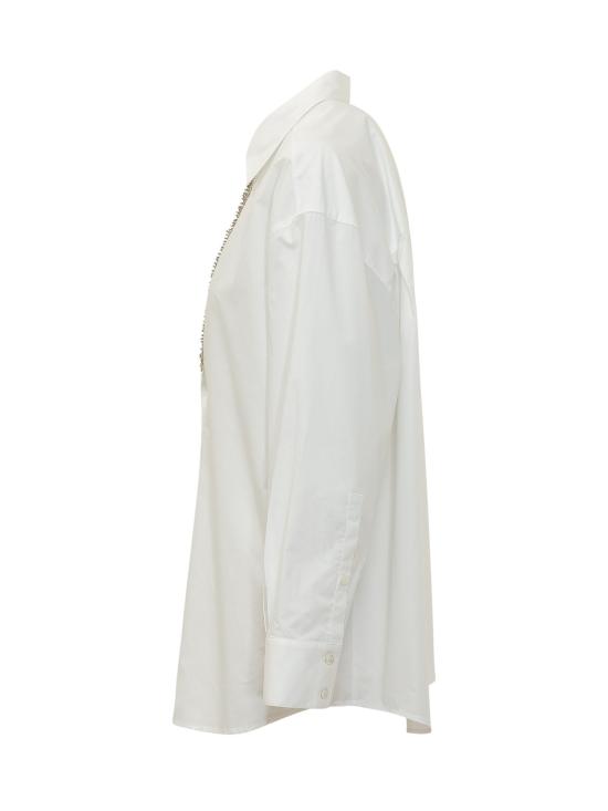 26FW 핑코 셔츠 104708A3HR Z04 BIANCO BRILL - PINKO