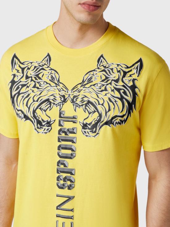 26SS 플레인스포츠 반팔 티셔츠 PACCMTK6318SJY001N 29 Yellow - PLEIN SPORT