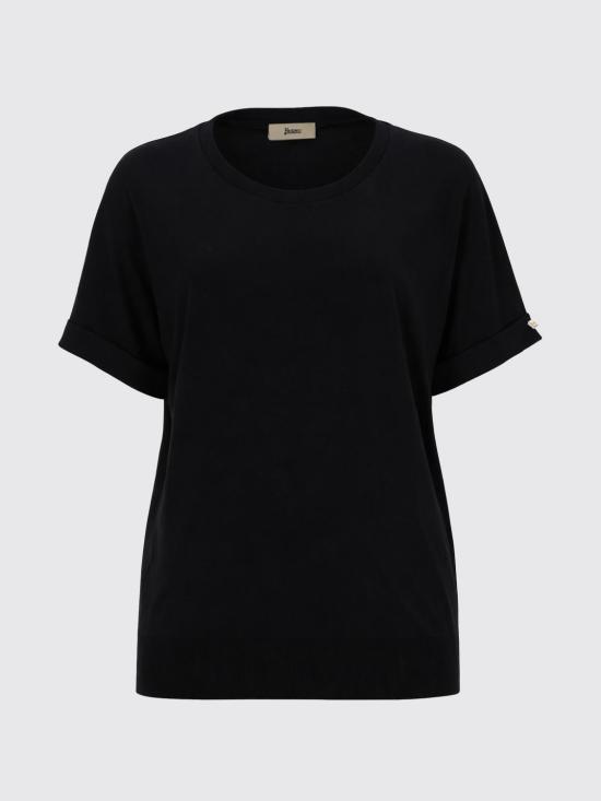26SS 에르노 반팔 티셔츠 JG000312D52056 9300 Black - HERNO