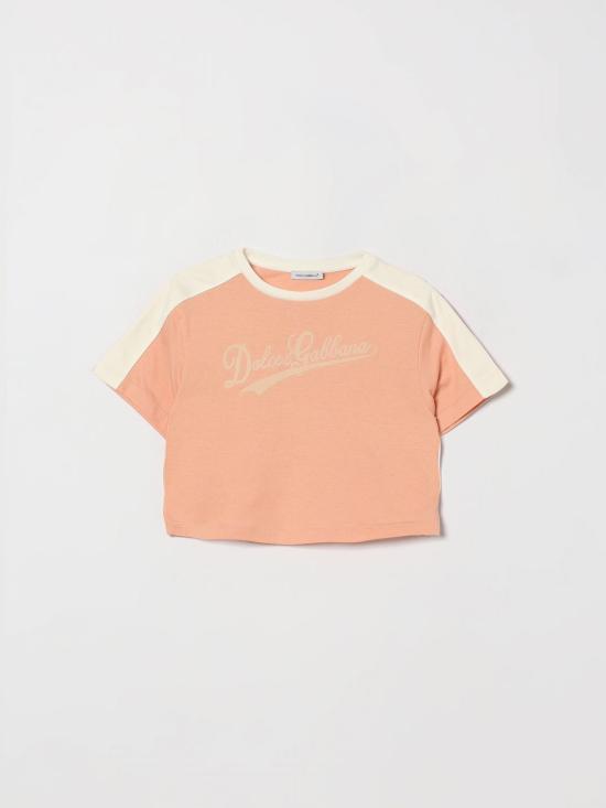 26SS [키즈] 돌체앤가바나 티셔츠 L5JTQGG7PWI F0079 Pink