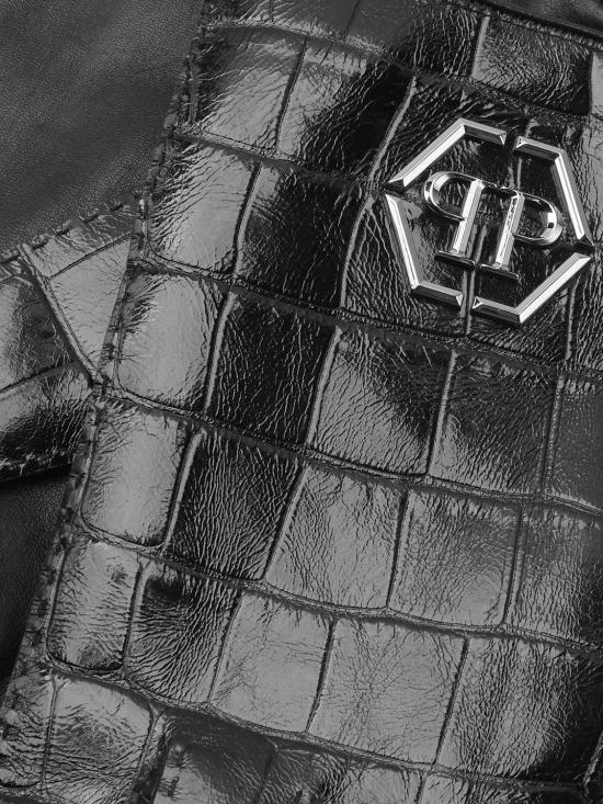 26FW 필립 플레인 장갑 FADAMVB0045PLE005N 02 Black - PHILIPP PLEIN