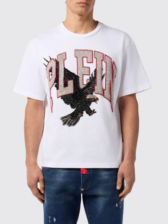 26SS 필립 플레인 반팔 티셔츠 AAECMTK8749PJY002N 01 White