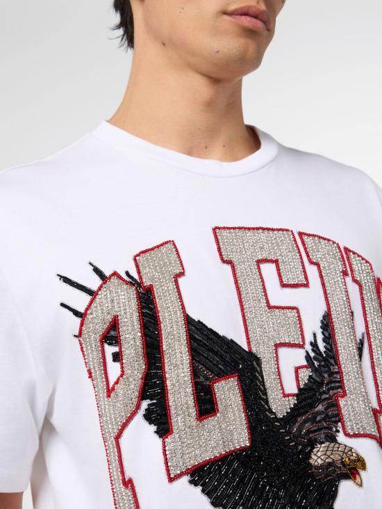 26SS 필립 플레인 반팔 티셔츠 AAECMTK8749PJY002N 01 White - PHILIPP PLEIN