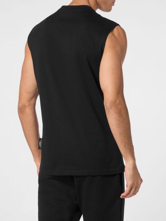 26SS 플레인스포츠 반팔 티셔츠 AADCMTK7947STE001N 0202 Black 1 - PLEIN SPORT