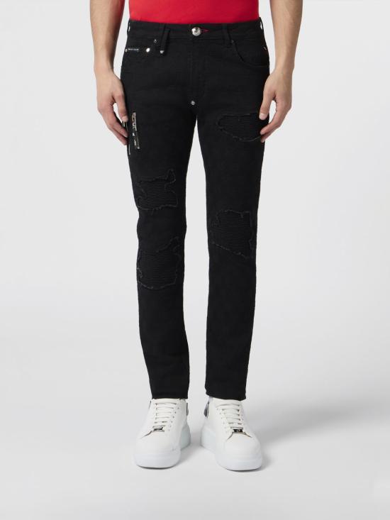 26FW 필립 플레인 데님 팬츠 PAFCMDT4345PDE004N 02NH Black 1
