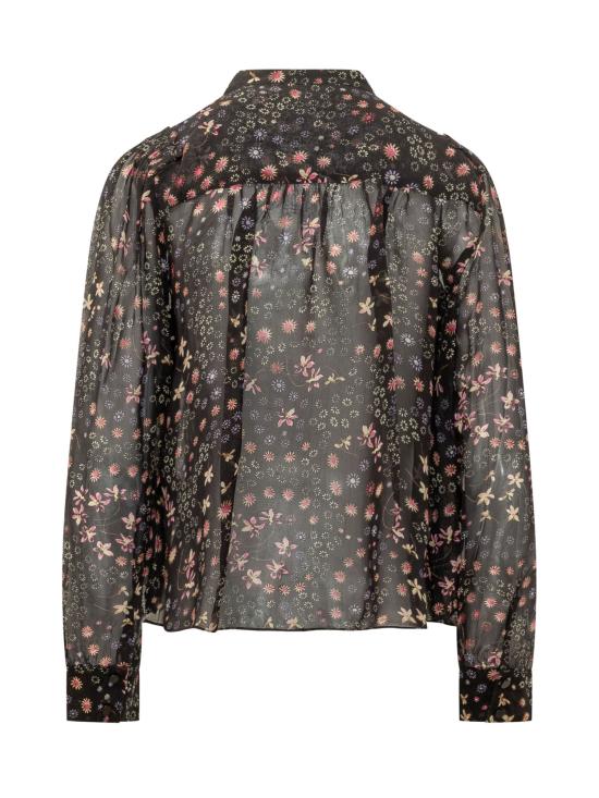 26FW 이자벨마랑에뚜왈 블라우스 26AHT0947FAD3J01E BKEC BLACK ECRU - ISABEL MARANT ETOILE